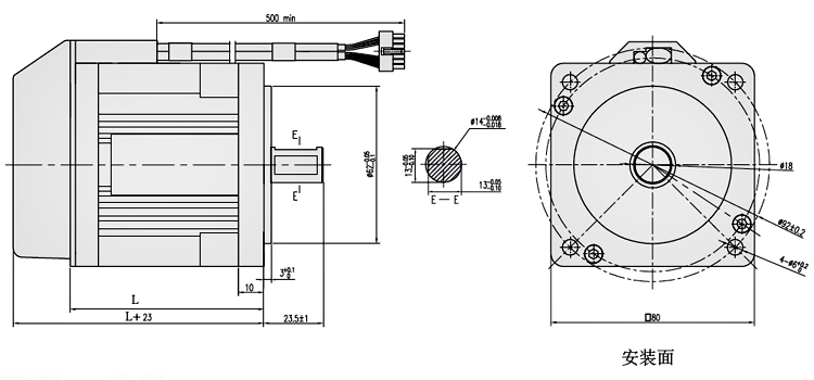 80mm工業(yè)級(jí)直流無(wú)刷電機(jī)