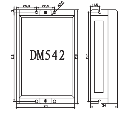 驅(qū)動(dòng)器安裝尺寸圖